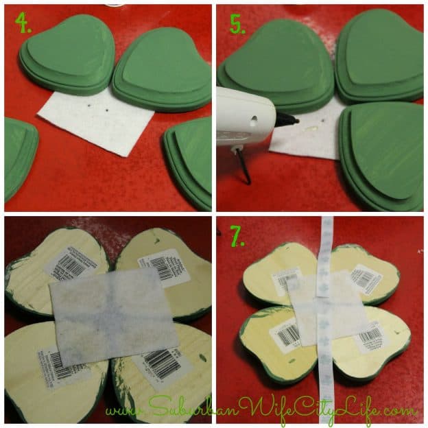 Shamrock wreath steps