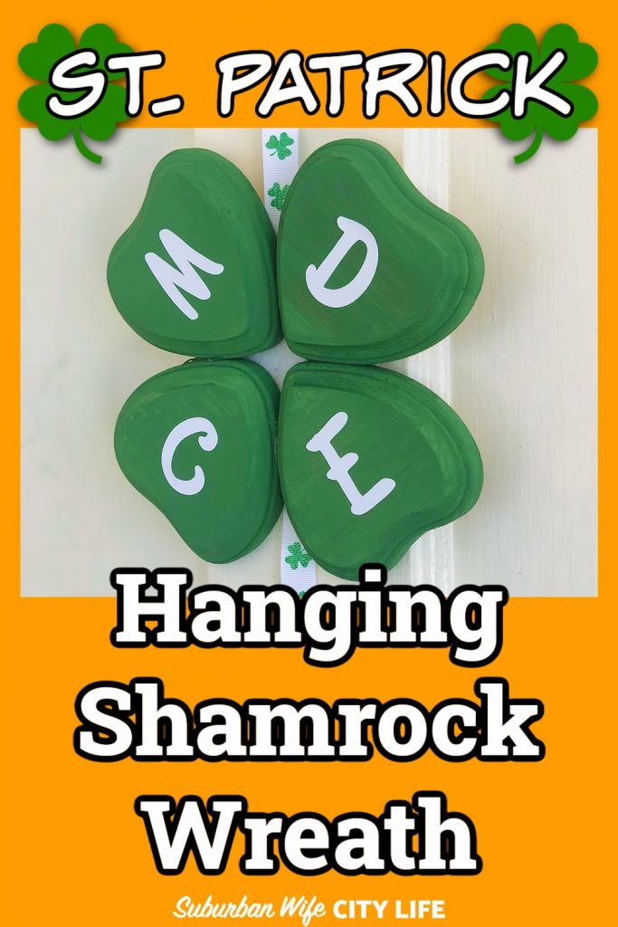 St. Patrick Hanging Shamrock Wreath