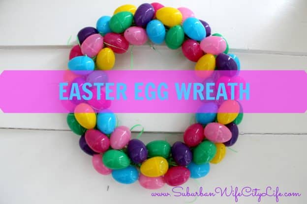 DIY easter egg wreath