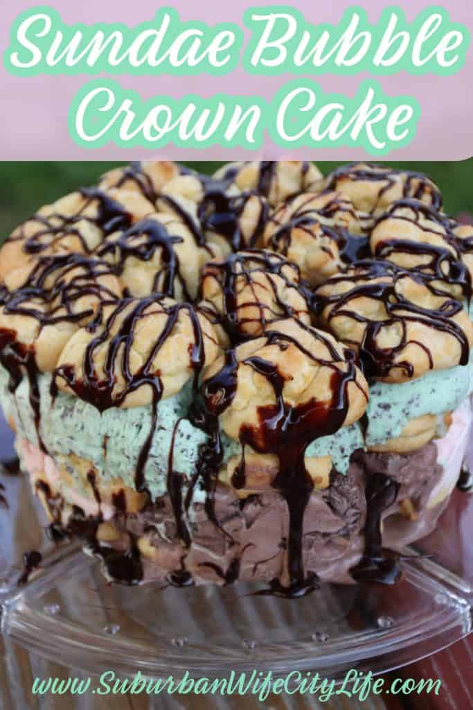 Sundae Bubble Crown Cake