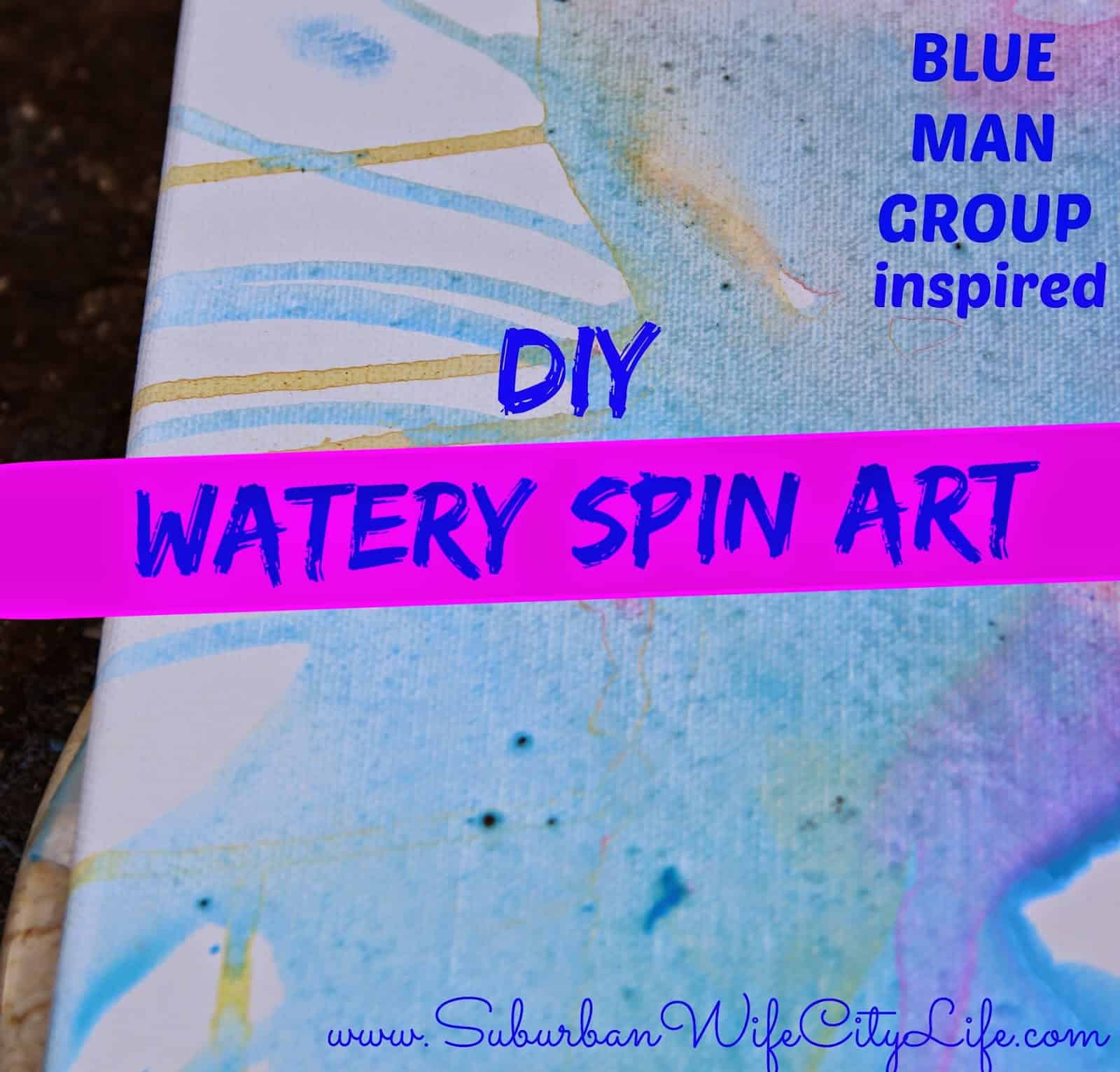 DIY Watery spin art