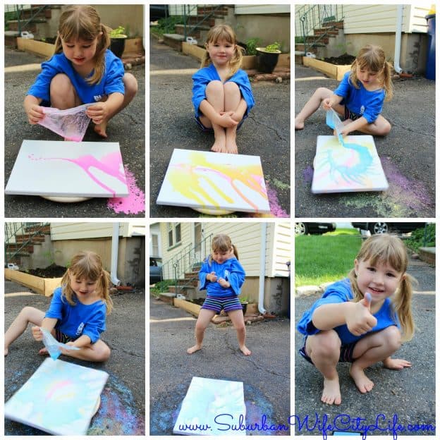 Water spin art