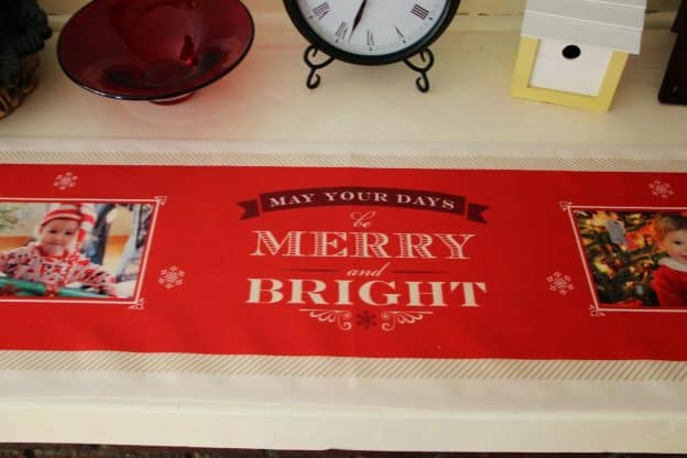 Merry & Bright Table Runner Shutterfly