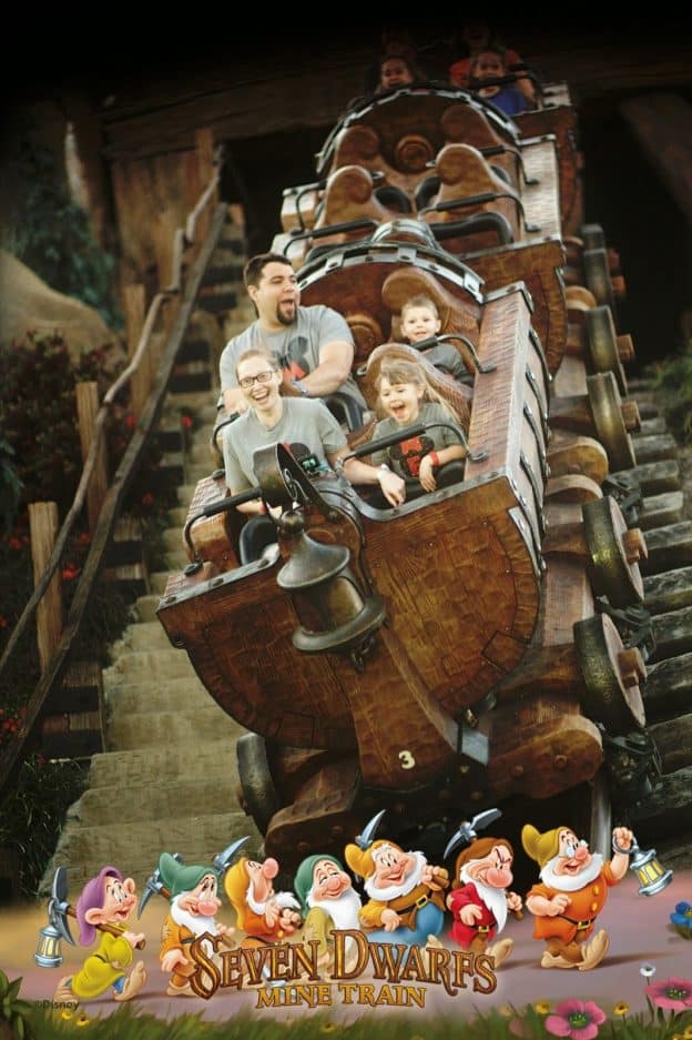 Disney photo pass Seven Dwarfs Mine Train