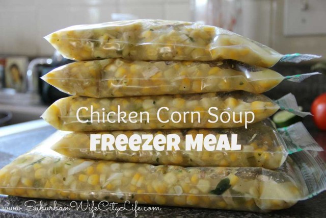 Chicken Corn Soup Freezer meal