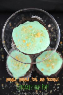 Bubble, Bubble, Toil and Trouble Cupcakes that Pop!