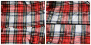 Flannel Scarf fold
