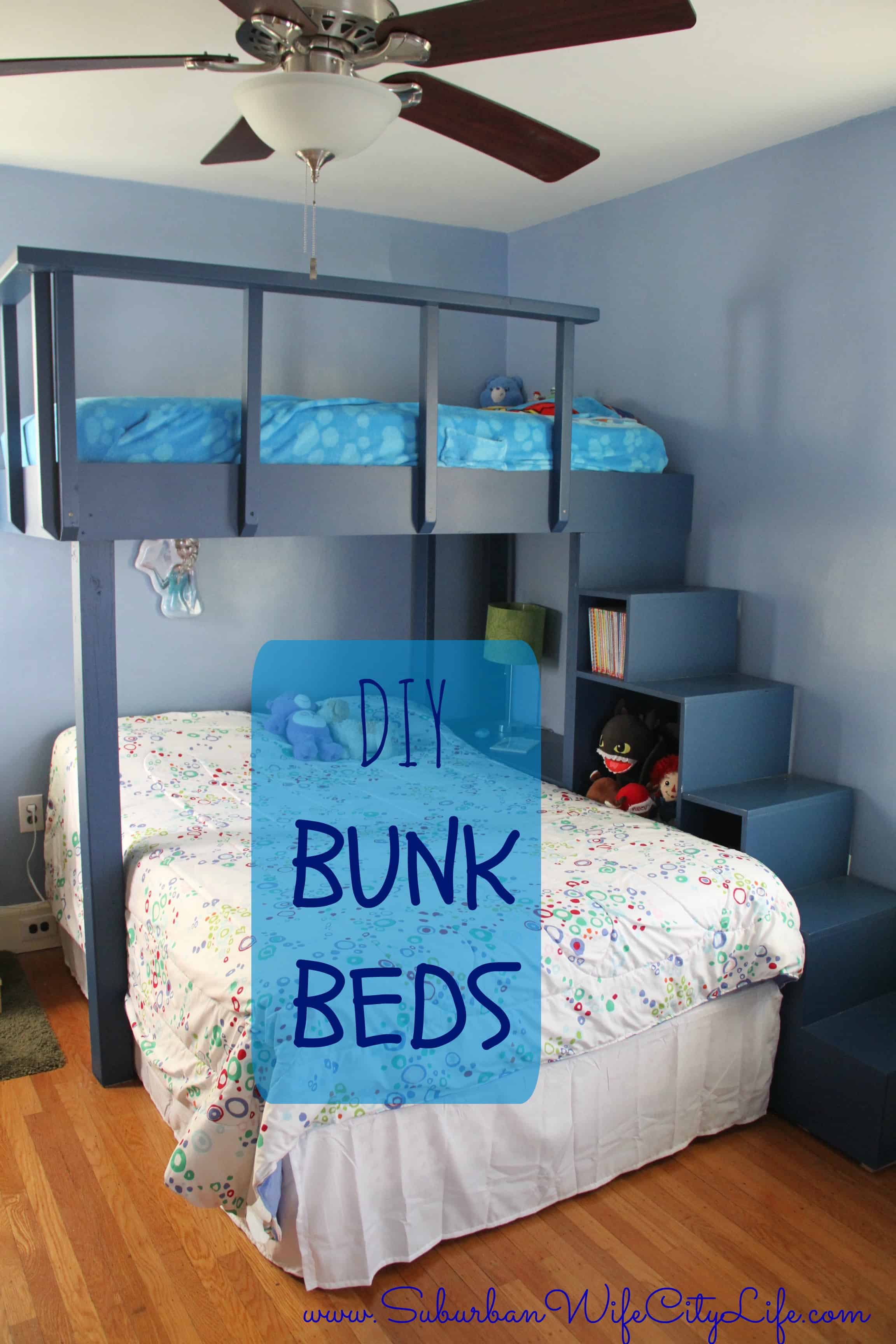 built in bunk beds