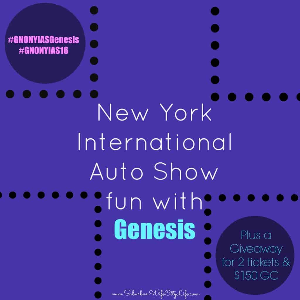 NY Auto Show fun with Genesis & Giveaway