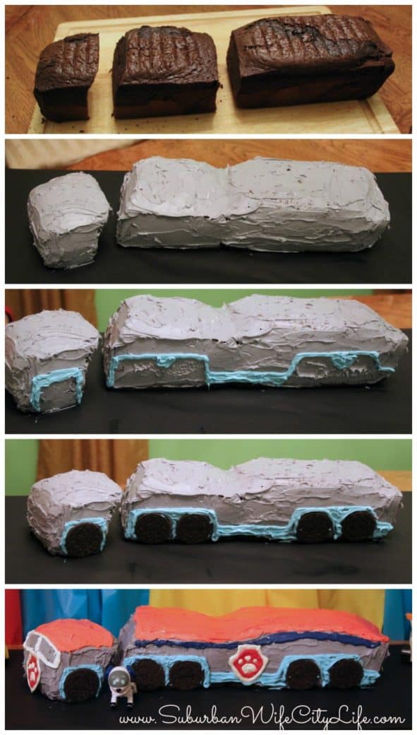 "Steps for Paw Patroller cake"