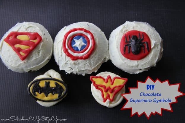 Chocolate Superhero Symbols