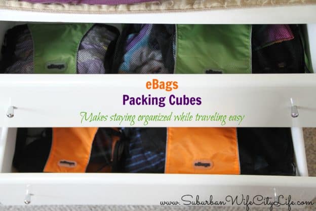 eBags Packing cubes perfect for organized drawers