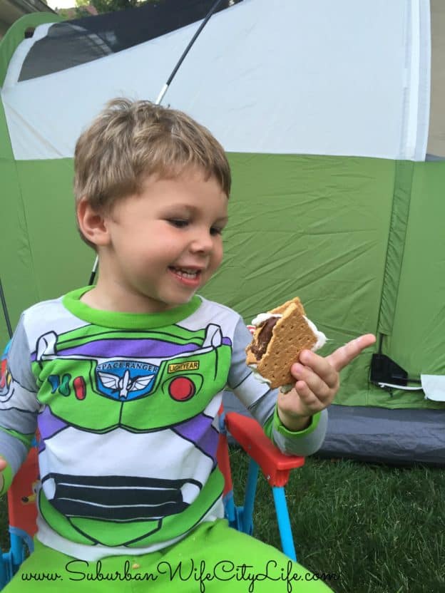 Backyard Camping S'mores
