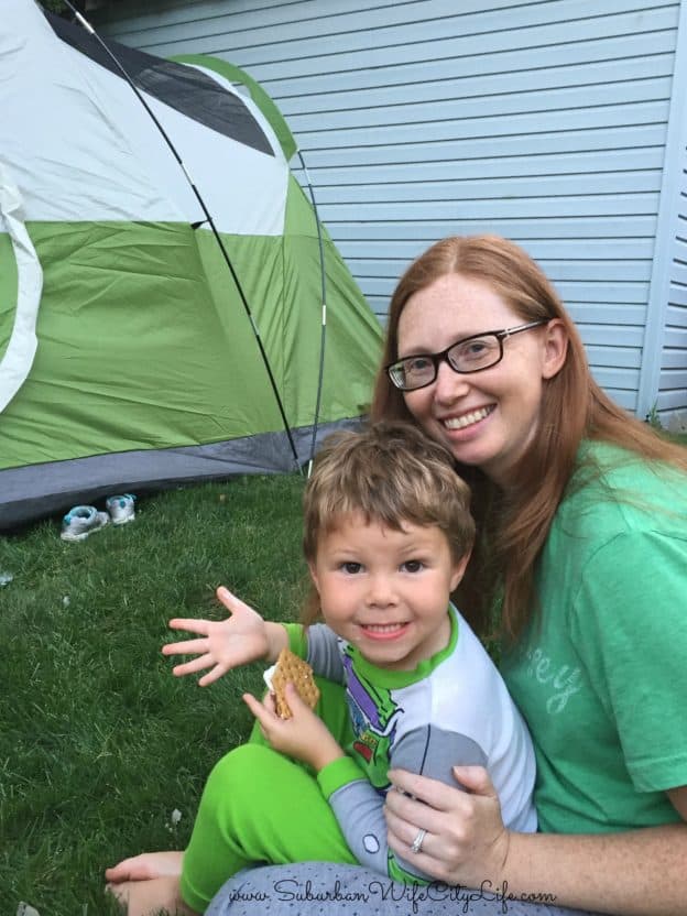 Family Backyard camping