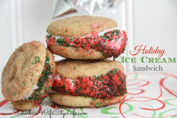 Holiday Ice Cream Sandwich