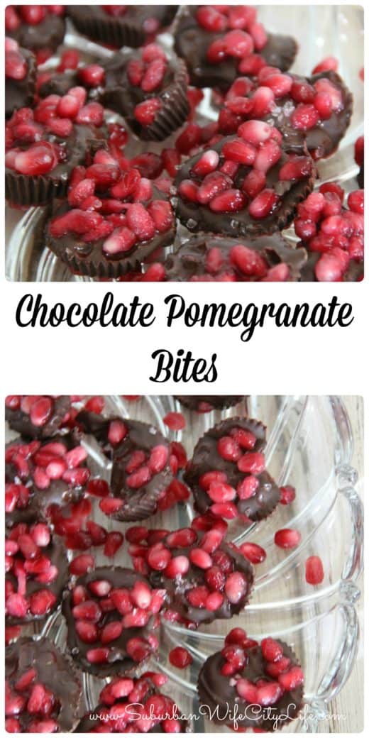 Chocolate Pomegranate Bites