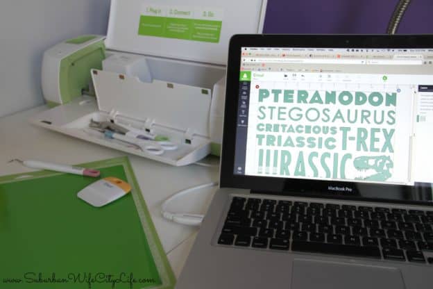Dino Wall Art with Cricut Word Collage