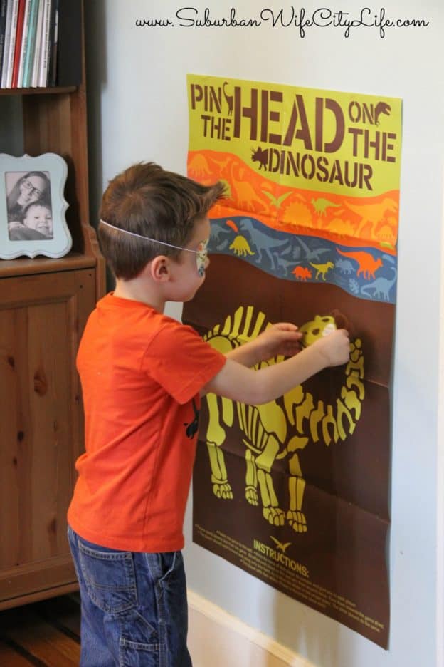 Dino Dig Party Pin the head on the Dinosaur