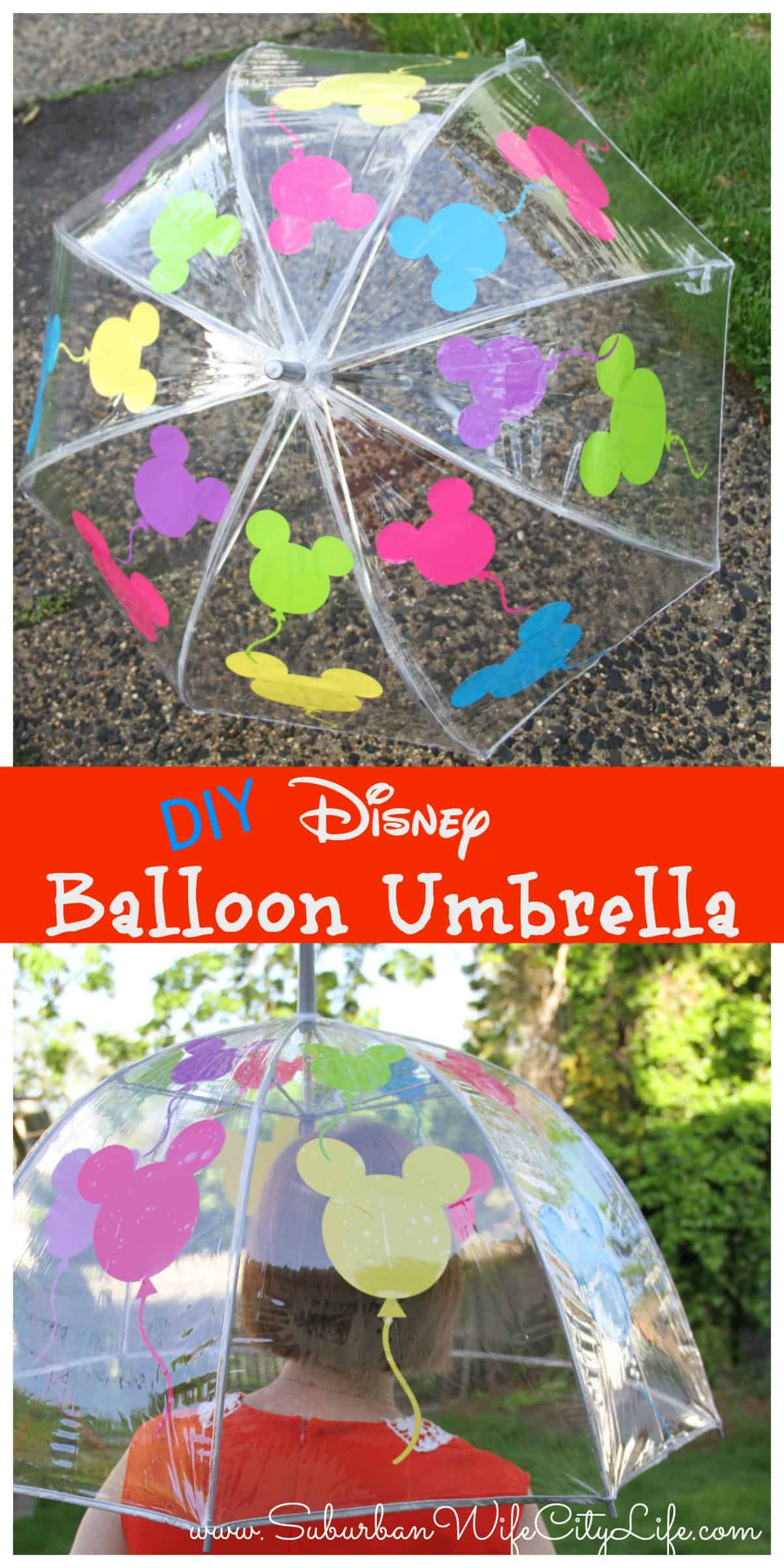 Disney Balloon Umbrella Suburban Wife, City Life