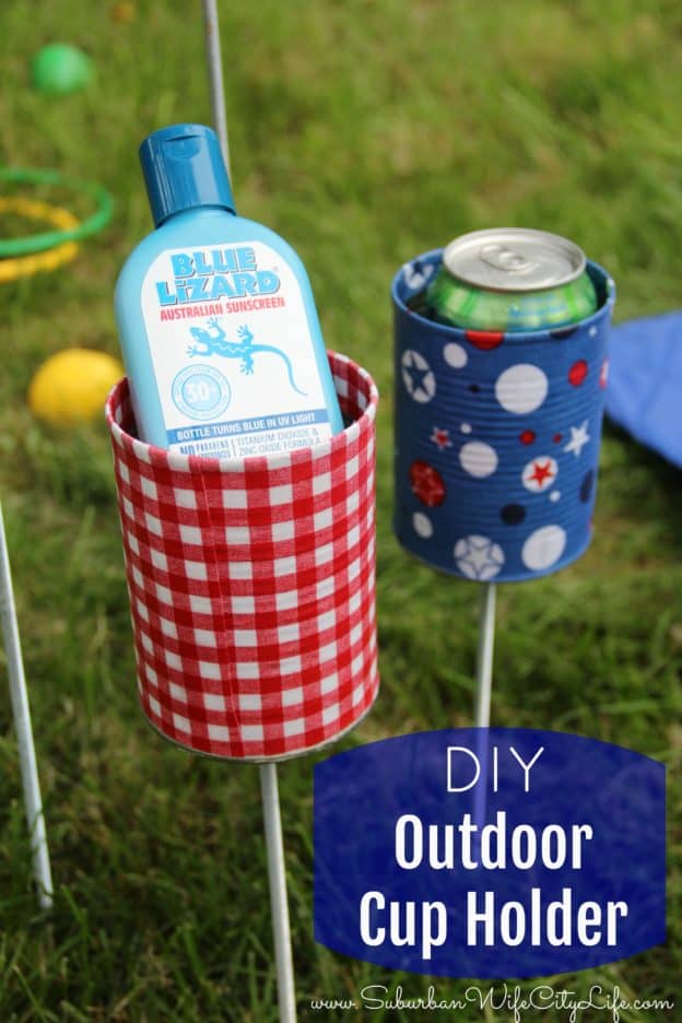 DIY Outdoor cupholders