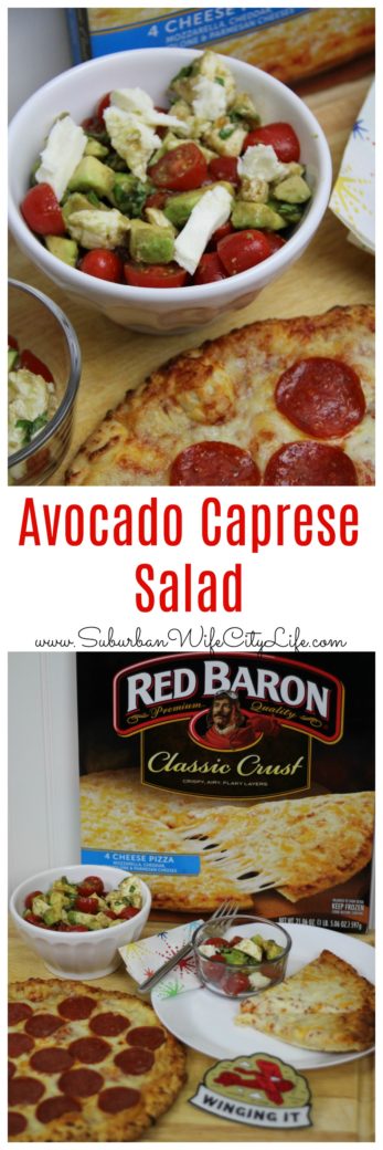 Avocado Caprese Salad #BaronessPatches