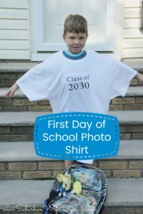 First Day of School Photo Shirt