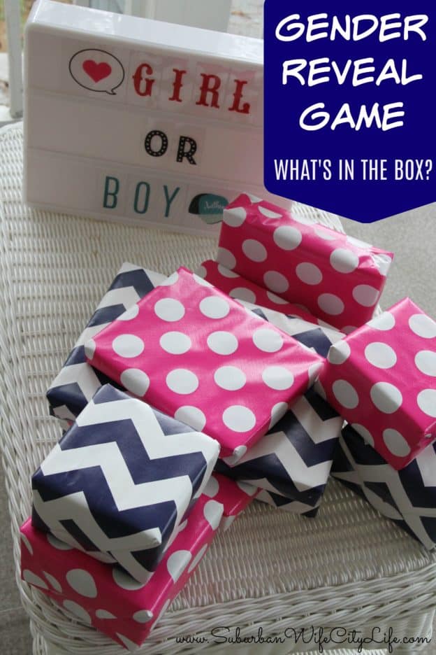 Gender Reveal Game What's in the Box Boy or Girl