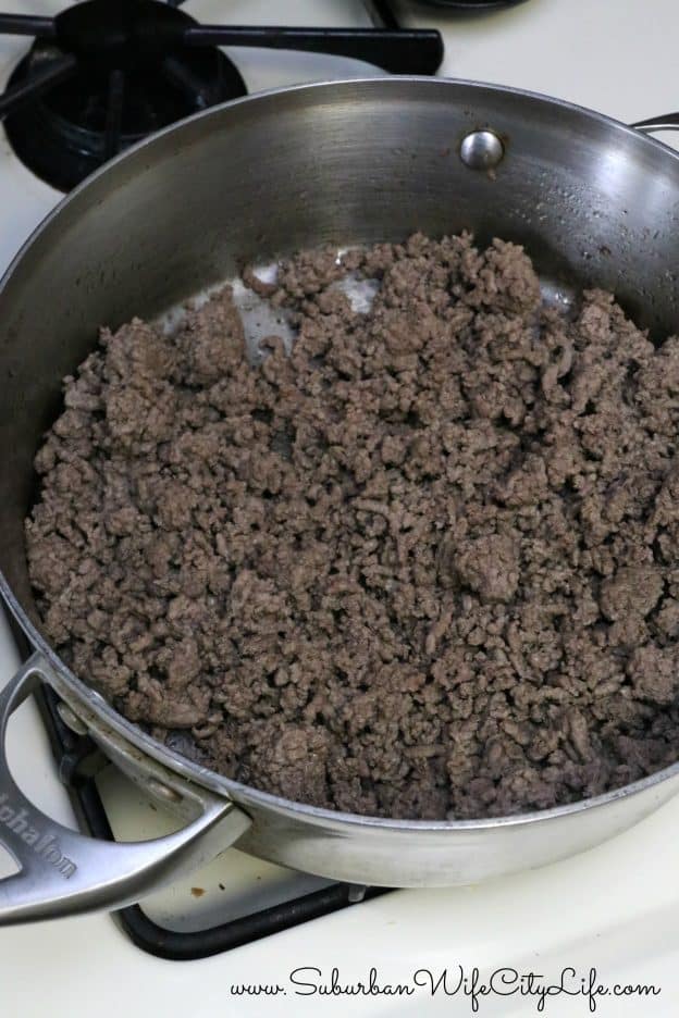 Tater tot hot dish brown the hamburger