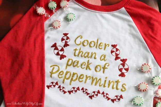 Cooler Than a Pack of Peppermints shirt #CricutMade
