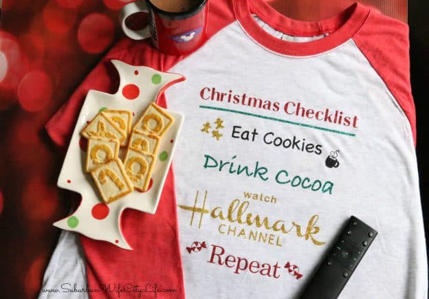 #CricutMade Christmas Checklist Shirt