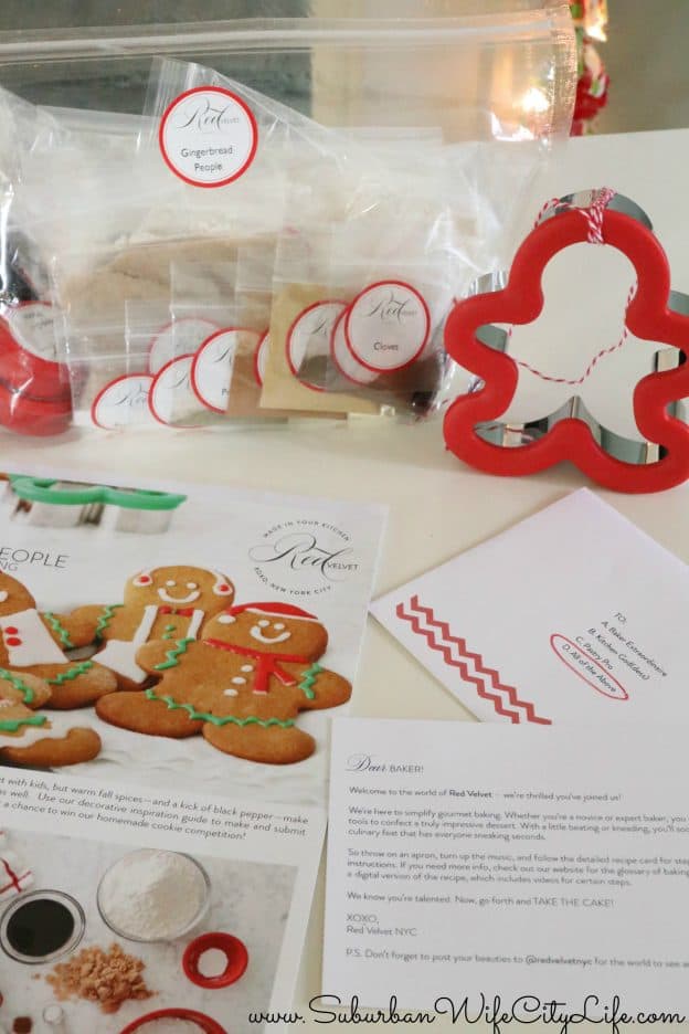 Red Velvet NYC Gingerbread People Kit