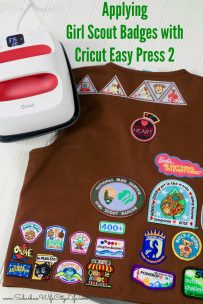 Applying Girl Scout Badges with Cricut Easy Press 2