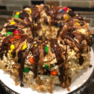Popped Passion Chocolate Peanut Butter cake