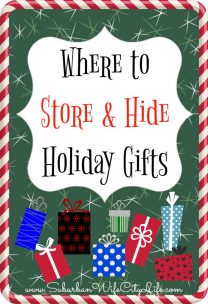 Where to store & hide holiday gifts