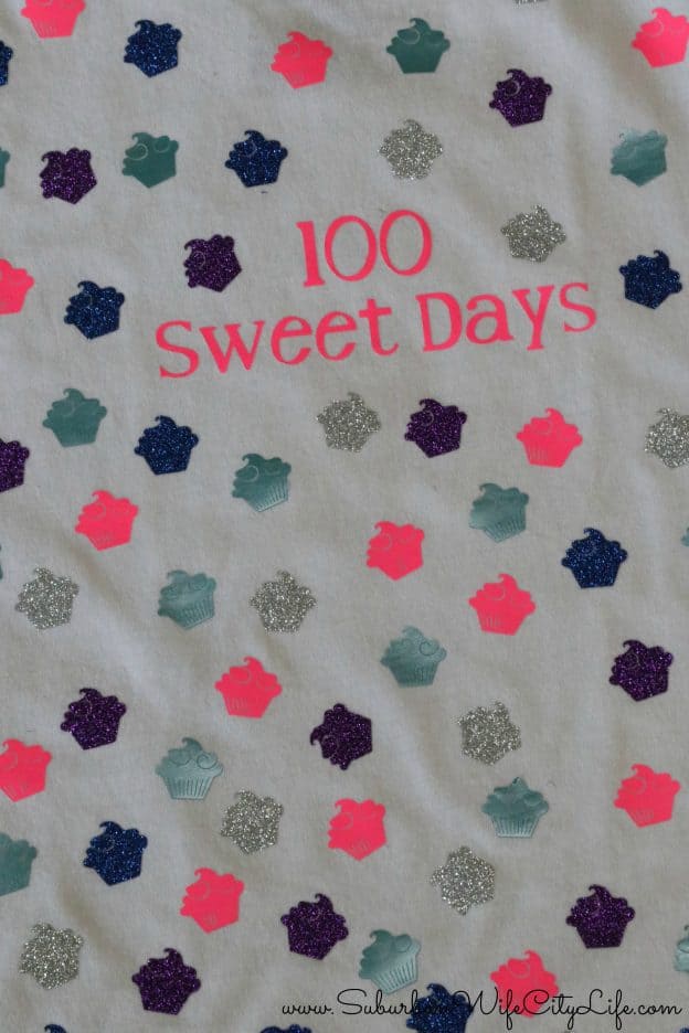 100 sweet days shirt for the 100th day of school #CricutMade