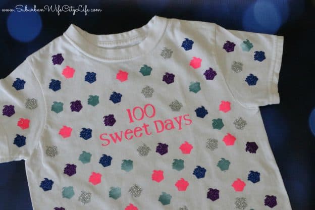 100 sweet days shirt idea for the 100th day of school #CricutMade