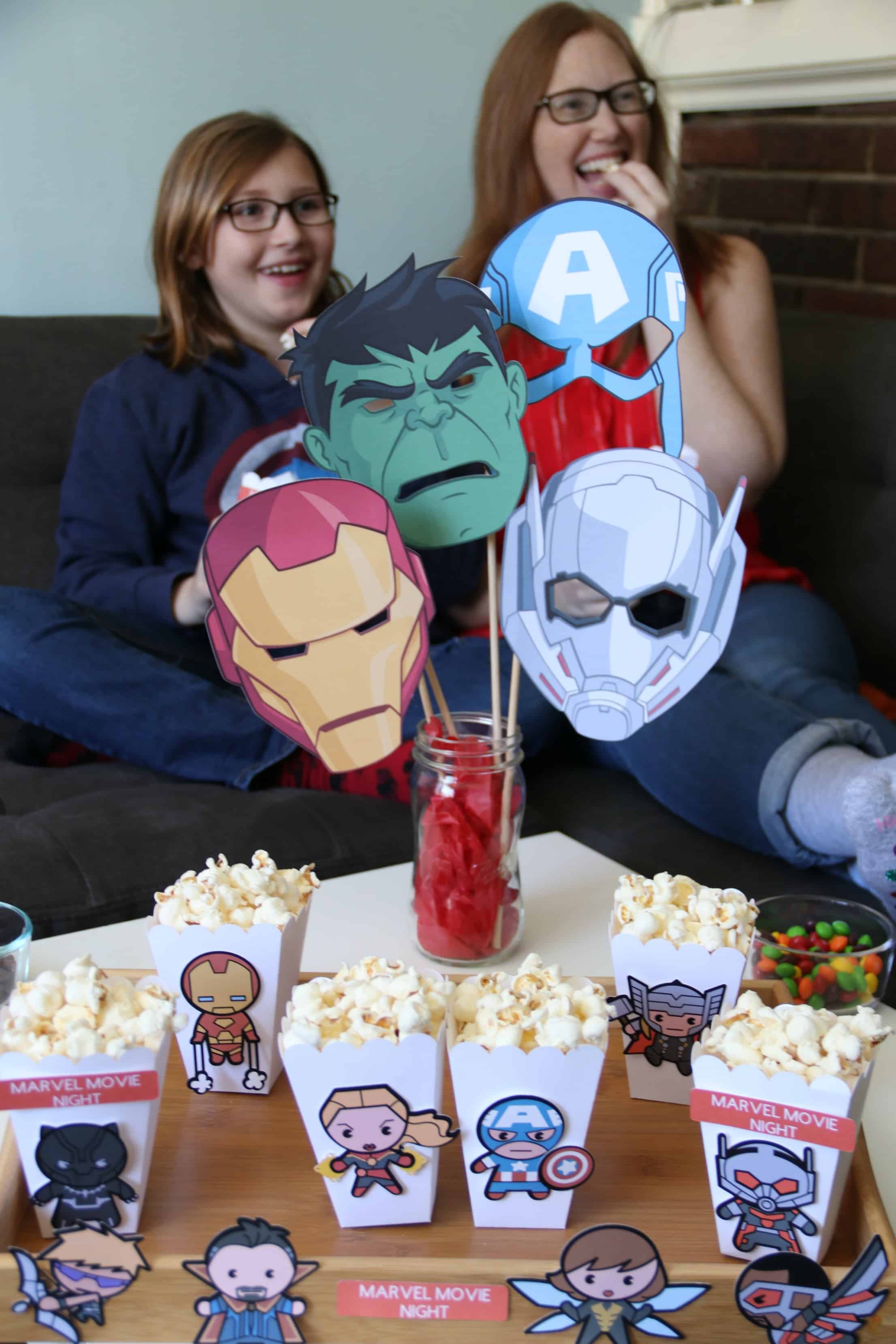 Marvel Movie Night Popcorn Boxes Suburban Wife, City Life