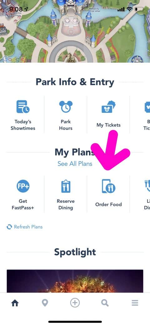 How to use Mobile ordering at Disney