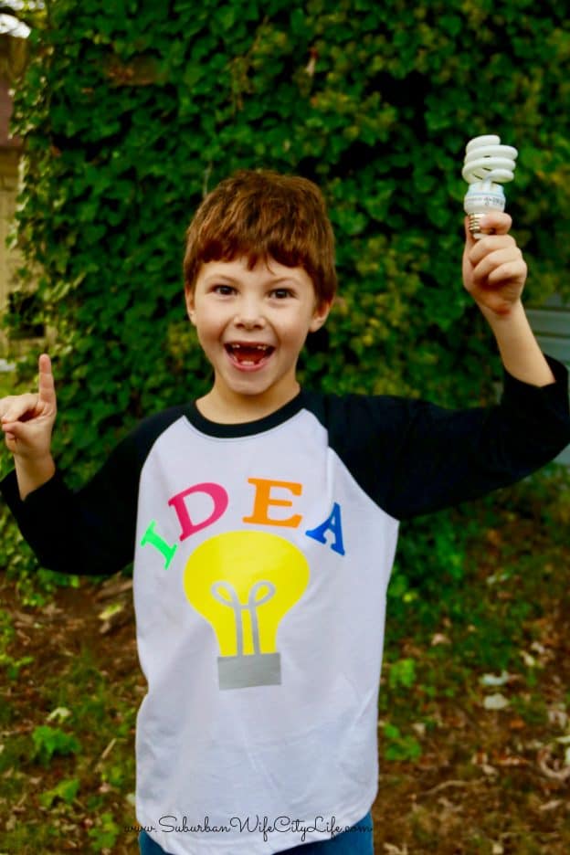 Bright Idea shirt Cricut