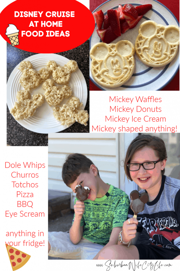 Disney Cruise at Home food ideas