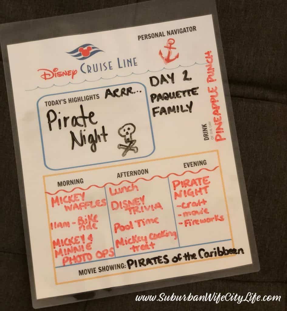 Disney Cruise at home Navigator