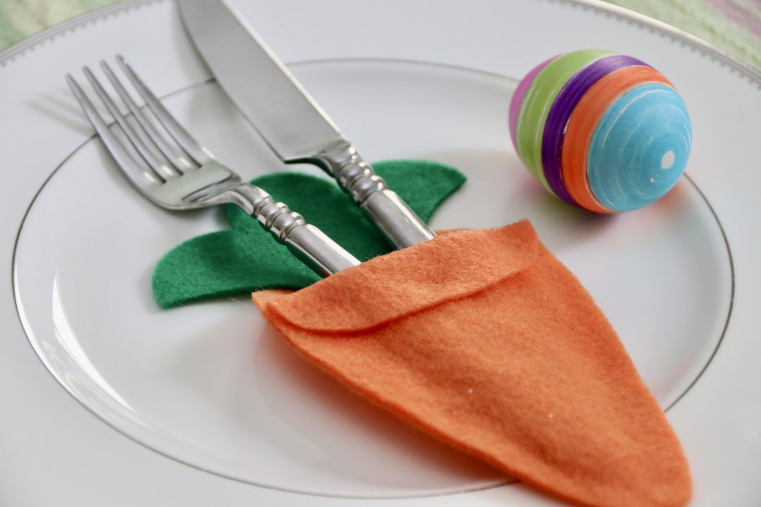 DIY Easter Carrot Flatware Decoration Suburban Wife, City Life