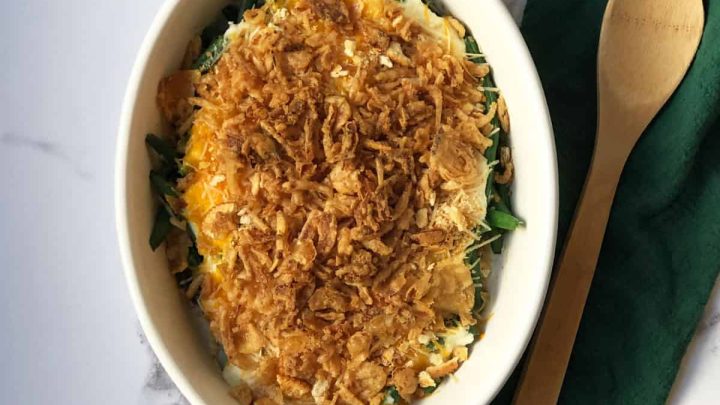 Image for Easy Sour Cream Green Bean Casserole {with fresh green beans}